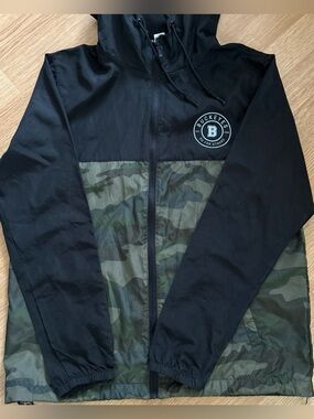 Buckeyes zip up camo windbreaker